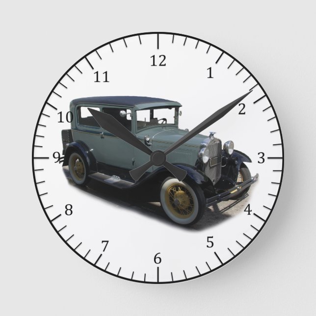 Horloge Ronde grey Model A wall clock (Recto)