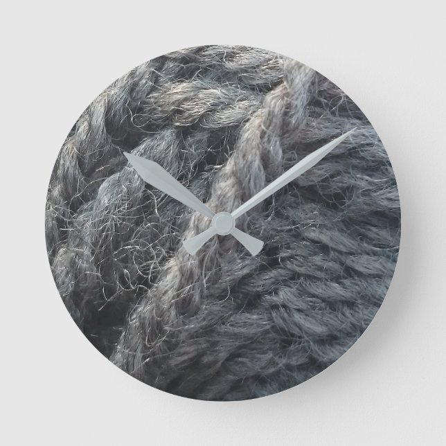 Horloge Ronde Grey wool (Recto)