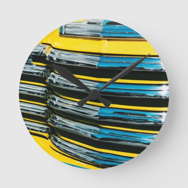 Horloge Ronde Grill jaune (Recto)