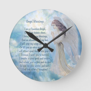 Horloge Ronde Guardian Angel Blessings