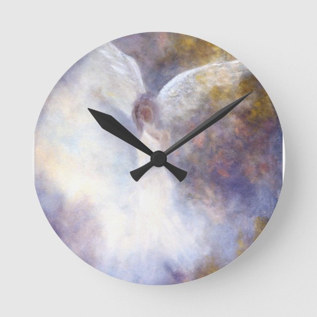Horloge Ronde Guardian Angel Wall Clock (Recto)
