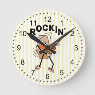 Horloge Ronde Guitare de Rockin