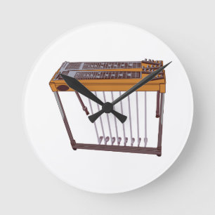Horloge Ronde Guitare hawaïenne