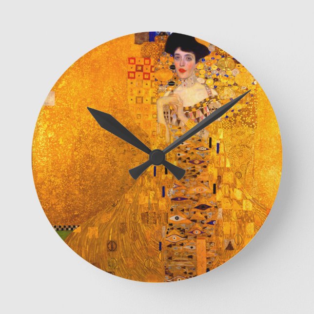 Horloge Ronde Gustav Klimt Portrait d'Adele Bloch Bauer (Recto)