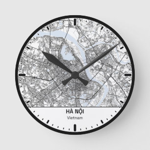 Horloge Ronde Ha Noi Clock City Line Art