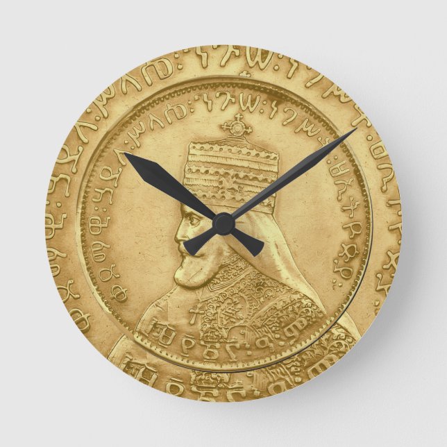 Horloge Ronde Haile Selassie Jah Rastafari Reggae Rasta Roots  (Recto)