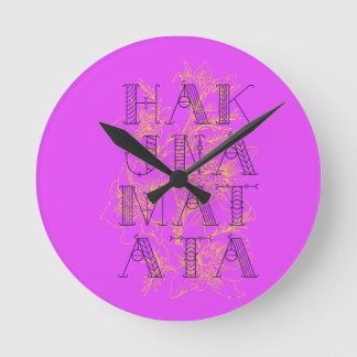 Horloge Ronde Hakuna Matata