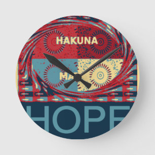 Horloge Ronde Hakuna matata