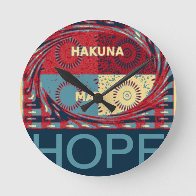 Horloge Ronde Hakuna matata (Recto)