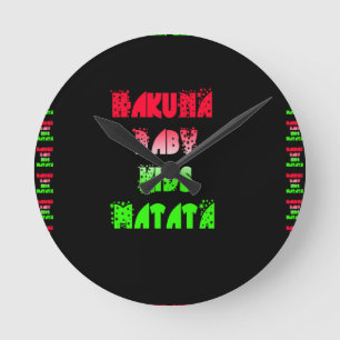 Horloge Ronde Hakuna matata Baby Kids Venin amazing color