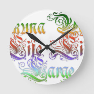 Horloge Ronde Hakuna Matata cadeaux rasta couleurs.png