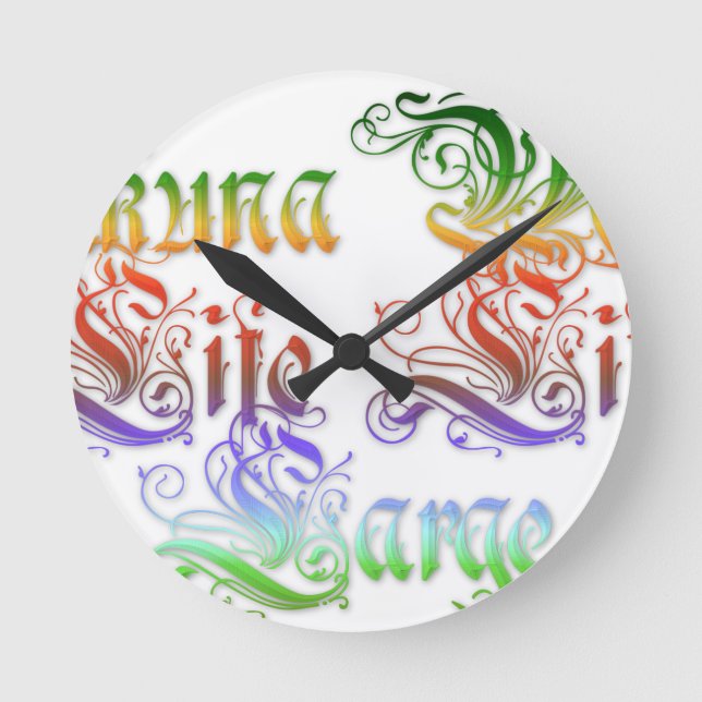 Horloge Ronde Hakuna Matata cadeaux rasta couleurs.png (Recto)