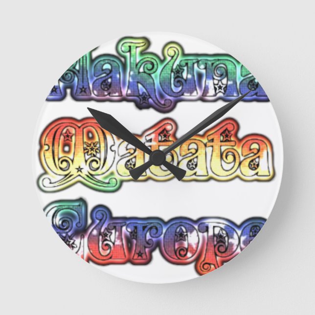 Horloge Ronde Hakuna Matata Europe Art Imprimer/Graphique (Recto)