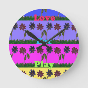 Horloge Ronde Hakuna Matata Love Mange Jeu.png
