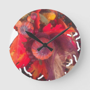 Horloge Ronde Hakuna Matata Pumkin spécial Panier de fruits cade