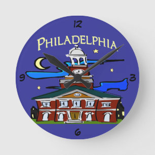 Horloge Ronde Hall à Philly