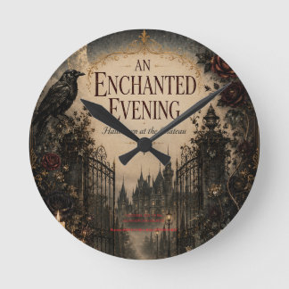 Horloge Ronde Halloween inspiré de l'ancien pour une soirée myst