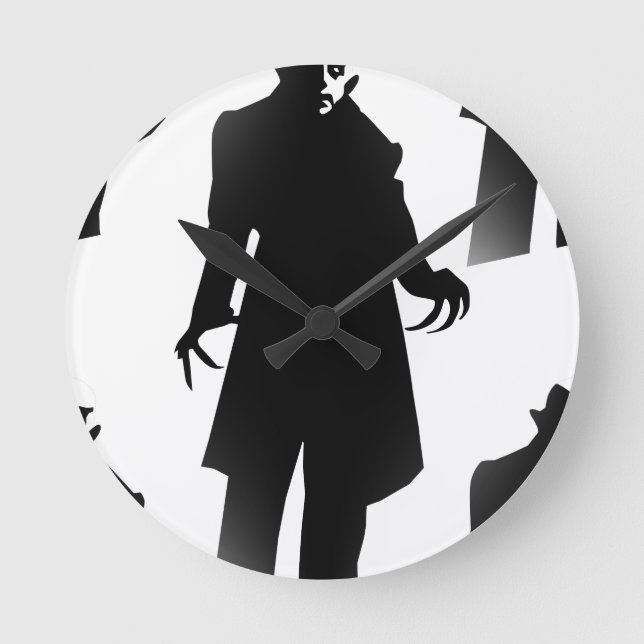 Horloge Ronde halloween nosferatu (Recto)
