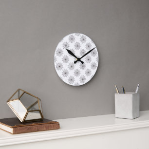 Horloge Ronde Halloween, Spider Web, Tricoter Ou Traiter, Boo