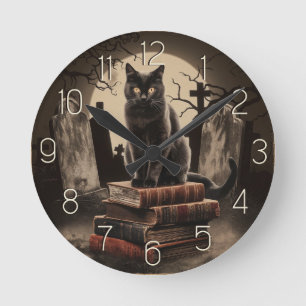 Horloge Ronde Halloween Vintage moderne
