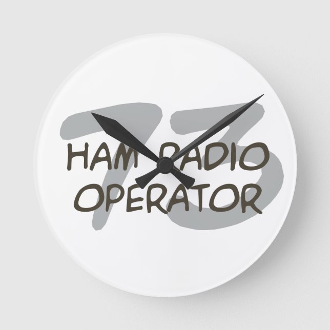 Horloge Ronde Ham Radio (Recto)