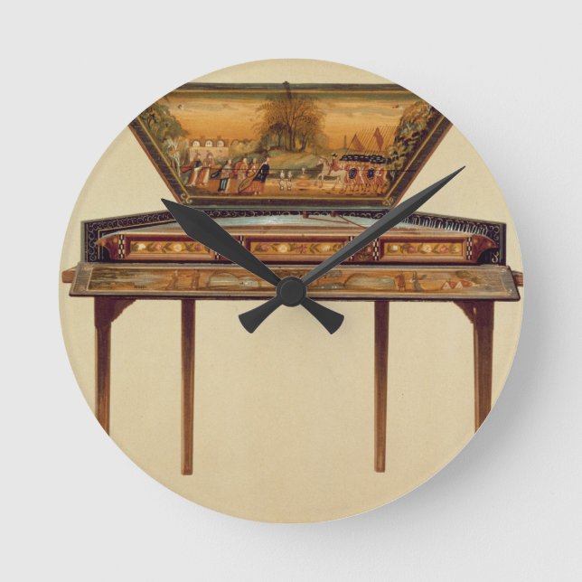 Horloge Ronde Hammered dulcimer in a painted soundbox, 18th cent (Recto)