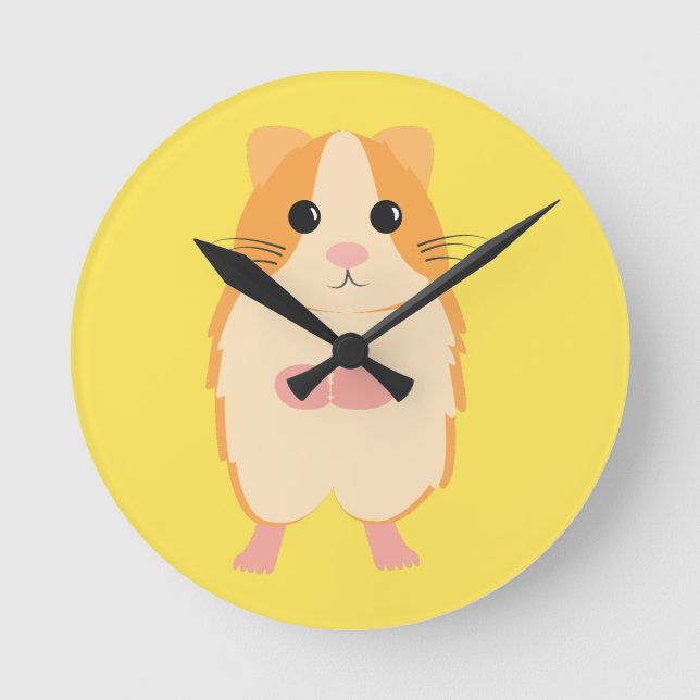 Horloge Ronde Hamster (Recto)