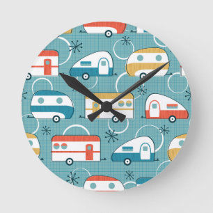 Horloge Ronde Happy Campers