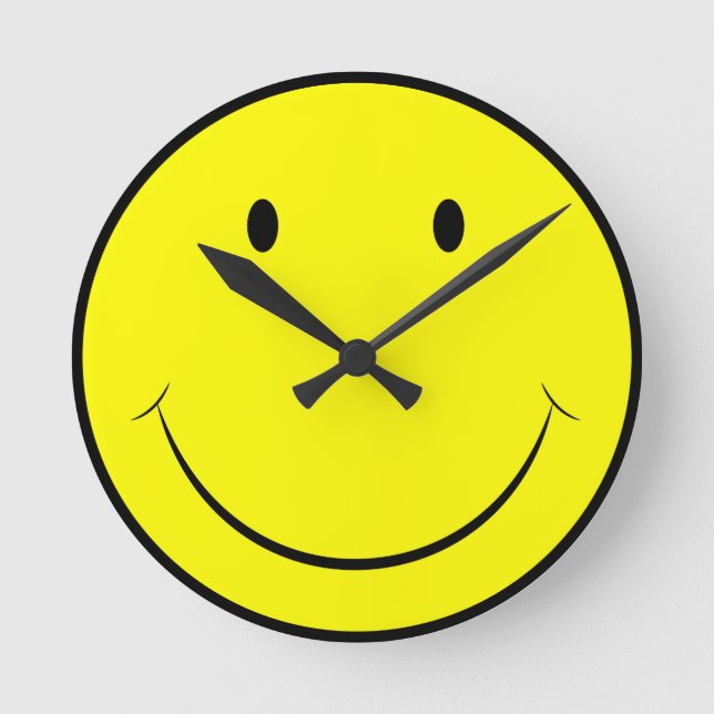 Horloge Ronde Happy Face Clock (Recto)