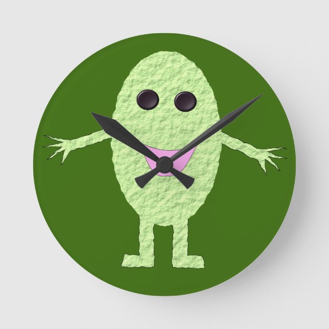 Horloge Ronde Happy Green Grape Wall Clock (Recto)