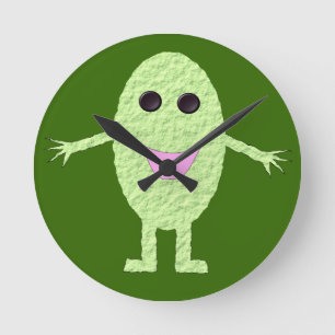 Horloge Ronde Happy Green Grape Wall Clock