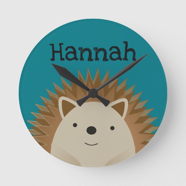 Horloge Ronde Happy Hedgehog (Recto)