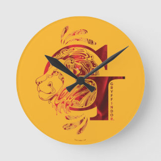 Horloge Ronde Harry Potter | Aguamenti GRYFFINDOR™ Graphique
