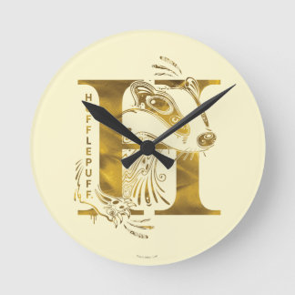 Horloge Ronde Harry Potter | Aguamenti HUFFLEPUFF™ Graphic