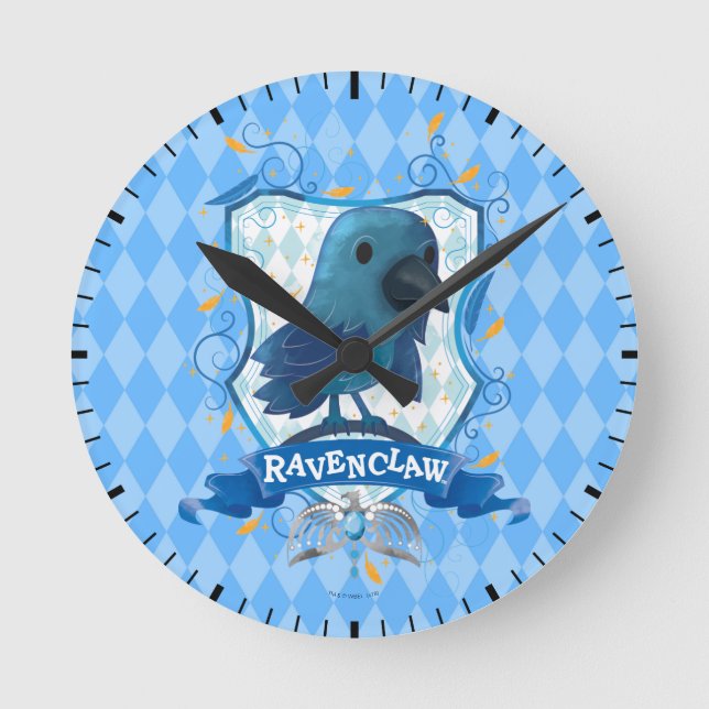 Horloge Ronde Harry Potter | Crête RAVENCLAW™ de charme (Recto)
