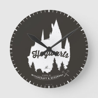 Horloge Ronde Harry Potter | HOGWARTS™ Castle Typographie
