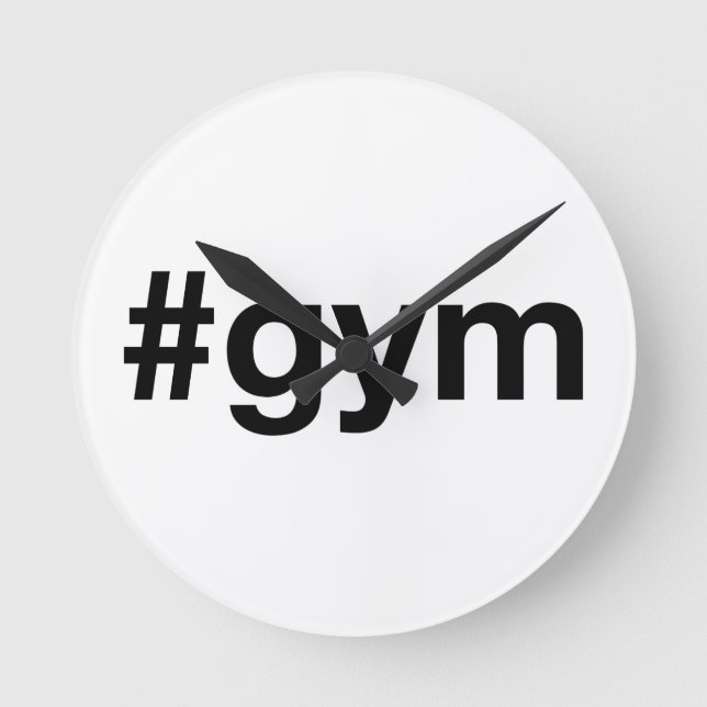 Horloge Ronde Hashtag GYM (Recto)