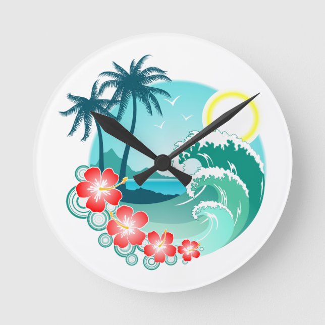 Horloge Ronde Hawaiian Island 2 (Recto)