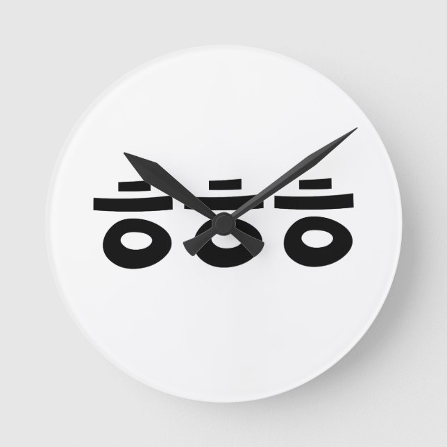 Horloge Ronde HEHEHEHE ㅎ ㅎ ㅎ Coréen Slang (Recto)