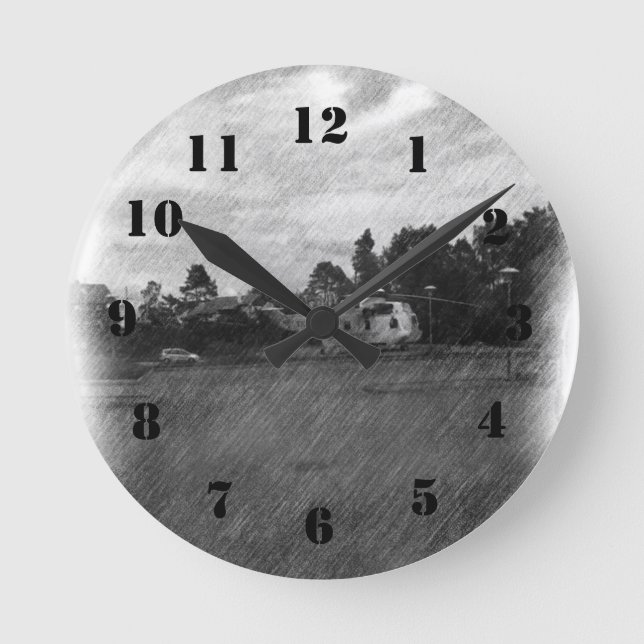 Horloge Ronde Hélicoptère (Recto)