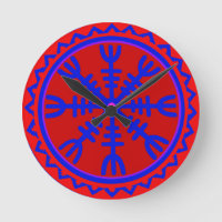 Helm Viking de l'horloge murale Awe