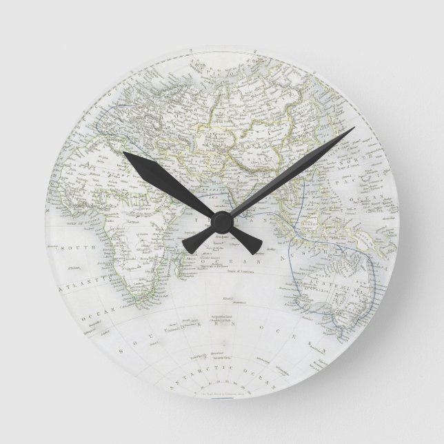 Horloge Ronde hémisphères easters, from a series of World Maps p (Recto)