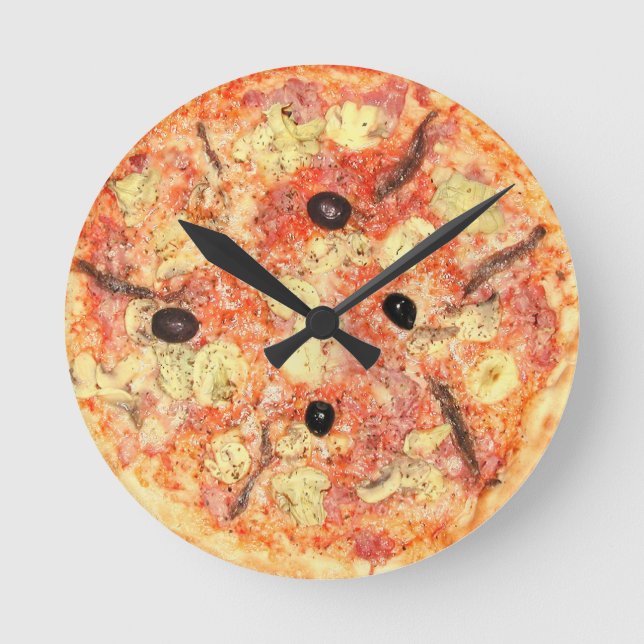 Horloge Ronde Heure de la pizza (Recto)