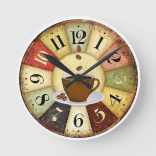Horloge Ronde Heure Du Café