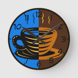Horloge Ronde Heure du café