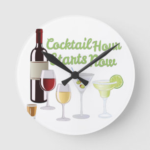 Horloge Ronde Heure du cocktail