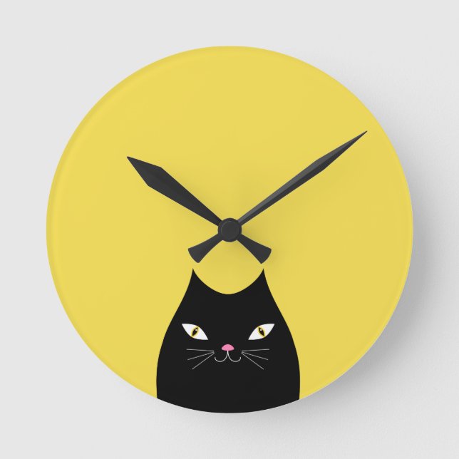 Horloge Ronde Heure Nap du chat (Recto)