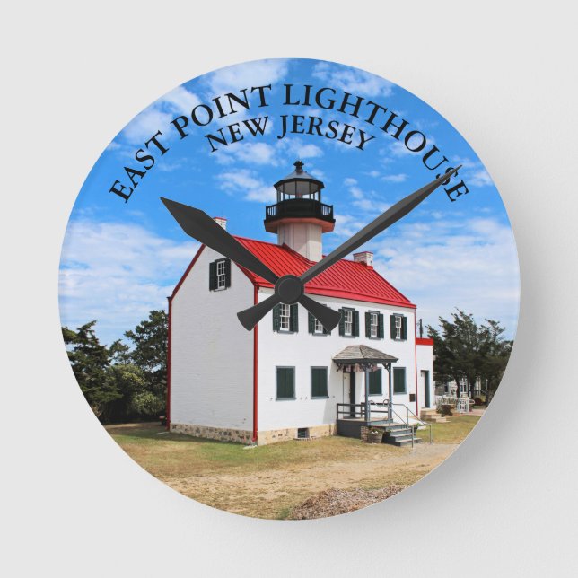 Horloge Ronde Heure ronde du phare d'East Point New Jersey (Recto)