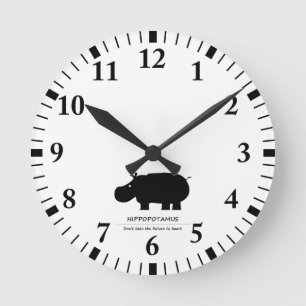 Horloge Ronde Hippopotame