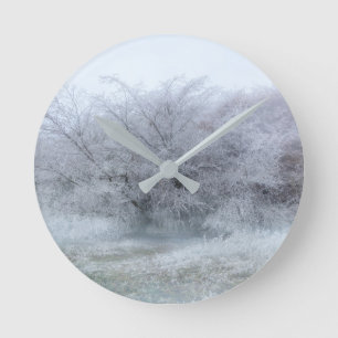 Horloge Ronde Hiver